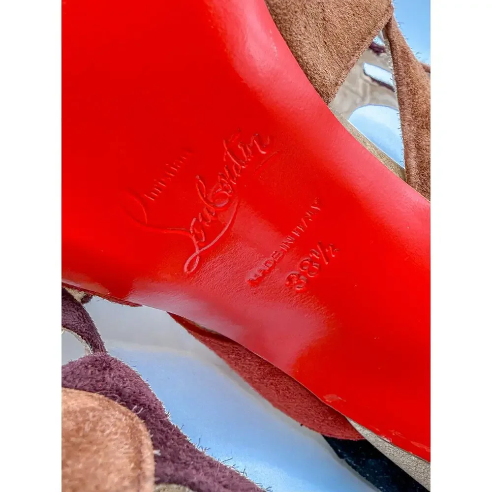 Christian Louboutin Valonana 100 Cage Heels size 38.5
